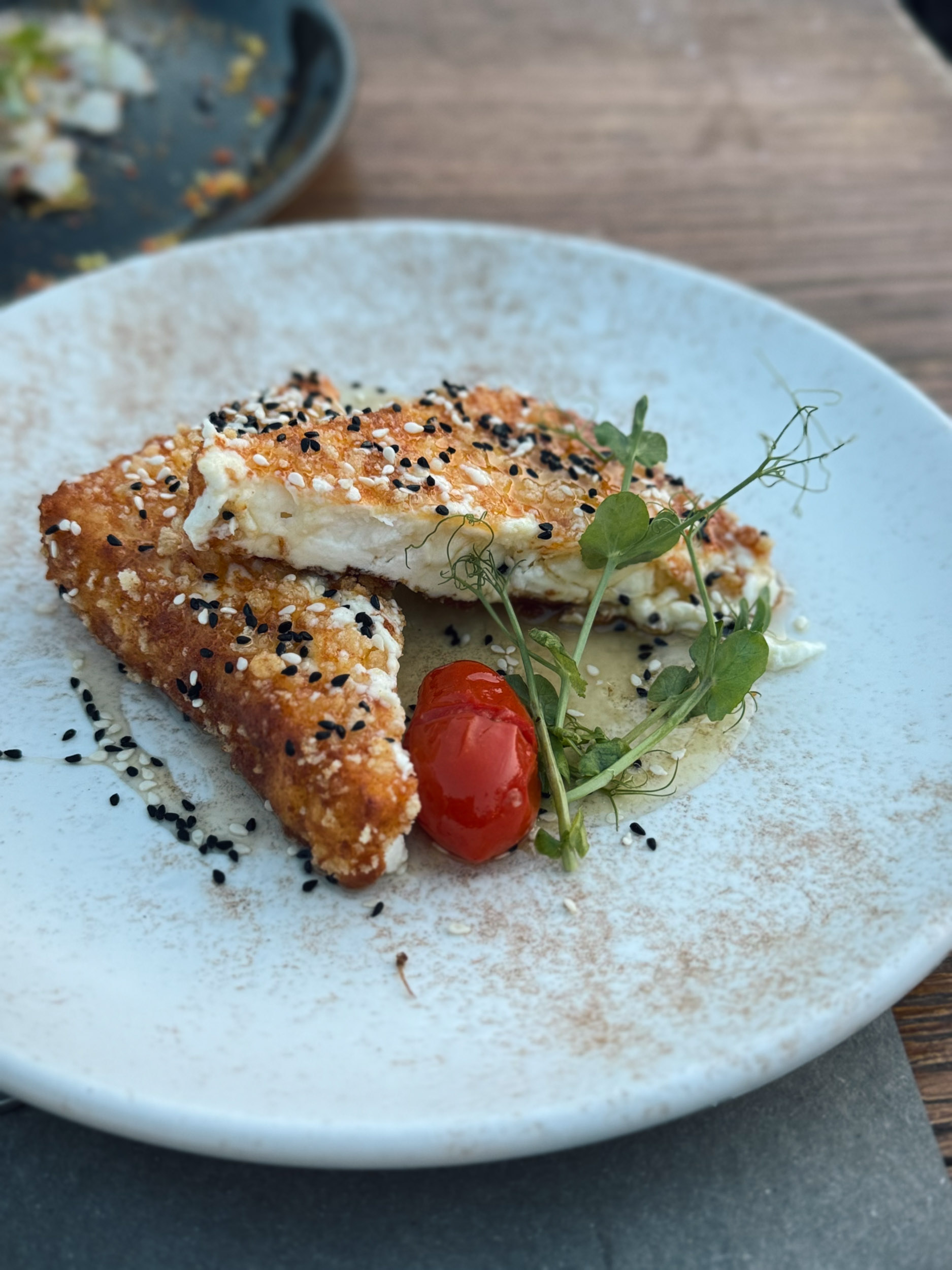 Great saganaki (with panko)